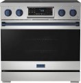 Thor Kitchen - Gordon Ramsay Series 6 Cu. Ft Freestanding Electric Range - Stainless Steel with Navy Blue Hardware - Stainless Steel