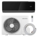 electriQ iQool 24000 BTU WiFi Smart A++ Wall Mounted Split Air Conditioner with Heat Pump - 5m Pipe Kit Included - Black UK