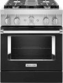 KitchenAid  4.1 Cu. Ft. Freestanding Dual Fuel True Convection Range with Self-Cleaning - Imperial Black