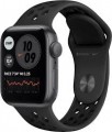 Apple - Geek Squad Certified Refurbished Watch Nike SE (GPS) 40mm Aluminum Casewith Anthracite/Black Nike Sport Band - Space Gray - (2020)