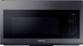 Samsung - Geek Squad Certified Refurbished 1.7 cu. ft. Over-the-Range Convection Microwave with WiFi - Black stainless steel