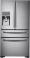 Samsung - 31.0 Cu. Ft. 4-Door French Door Refrigerator with Thru-the-Door Ice and Water - Stainless-Steel