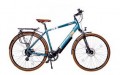 Batribike Vista-X Crossbar Trekking Electric Bike, 28″ Wheel, Front Suspension – Iris Blue