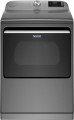 Maytag - 7.4 Cu. Ft. Smart Electric Dryer with Steam and Extra Power Button - Metallic Slate