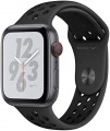 Geek Squad Certified Refurbished Apple Watch Nike+ Series 4 (GPS + Cellular) 40mm Aluminum Case with Nike Sport Band - Space Gray Aluminum