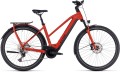 Cube Kathmandu Hybrid EXC 750 Electric Bike in Red & Black