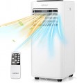 COSTWAY 5 in 1 Portable Air Conditioner 9000 BTU Mobile Cooler Heater Dehumidifier Fan with Sleep Mode LED Display Remote Control 2 Speeds 24H Timer UK
