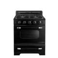 Unique Appliances - Classic Retro 3.9 Cu. Ft. Freestanding Gas Convection Range - Midnight Black